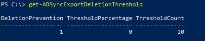 get-ADSyncExportDeletionThreshold